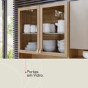 Ver imagem 4 de Cozinha Compacta Amora 8 Pts 2 Vidros Incolor 2 Gavetas - Amêndola Touch/ Nude Prime Tx Demobile