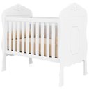 Ver imagem 2 de Berço Americano Realeza e Cômoda Infantil Eloá Branco Acetinado com Colchão Gazin - Phoenix Baby