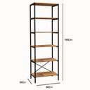 Ver imagem 3 de Estante Multiuso Industrial 180cm com 6 Prateleiras