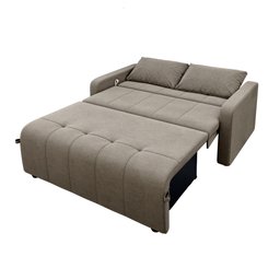 Sofá Cama 3 Lugares 1,38m Veludo Capuccino Amora Matrix - 9