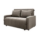 Ver mais imagens de Sofá Cama 3 Lugares 1,38m Veludo Capuccino Amora Matrix