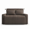 Ver imagem 2 de Sofá Cama 3 Lugares 1,38m Veludo Capuccino Amora Matrix