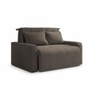 Ver imagem 3 de Sofá Cama 3 Lugares 1,38m Veludo Capuccino Amora Matrix