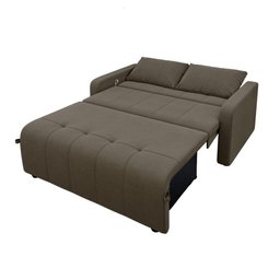 Sofá Cama 3 Lugares 1,38m Veludo Capuccino Amora Matrix - 5