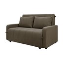 Ver imagem 4 de Sofá Cama 3 Lugares 1,38m Veludo Capuccino Amora Matrix