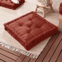 Ver imagem 3 de Almofada Futton Turco com Botão Veludo 55x55cm Terra Cota