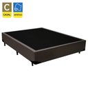 Ver imagem 2 de Cama Box Casal Sintético + Colchão de Espuma D33 - Sereneprime - 138cm Marrom
