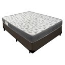 Ver imagem 1 de Cama Box Casal Sintético + Colchão de Espuma D33 - Sereneprime - 138cm Marrom