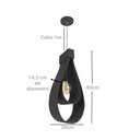 Ver imagem 2 de Pendente Drop 40cm - 1 Luz Adrilustres Imbuia