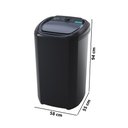 Ver imagem 7 de Máquina de Lavar Wanke 10kg Comfort Semi-automática Preto 127v - Lwbe100t3