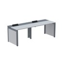 Ver imagem 1 de Mesa de Plataforma Simples para 2 Pessoas Corporativa 150x792/2P PSCPP150/792/2P Cinza/Grafito