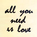 Ver imagem 1 de Adorno De Parede All You Need Is Love - Quadro / Frase 70cm comprimento - Toque 3D: Preto