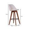 Banqueta Alta Giratória para Cozinha Bar Multimóveis Cr20279 Off White - 4