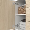 Ver imagem 5 de Conjunto para Banheiro com Cuba e Espelheira Branco/Carvalho Berlin