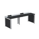 Ver imagem 1 de Mesa de Plataforma Simples para 2 Pessoas Corporativa 150x792/2P PSCPP150/792/2P Preto/Cinza