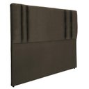 Ver imagem 2 de Cabeceira Cama Box Casal Estofada Siena Suede Marrom 1,40 Rbl