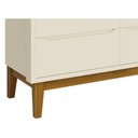 Ver imagem 3 de Cômoda 6 Gavetas Classic New Areia Fosco com Madeira - Reller