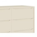 Ver imagem 4 de Cômoda 6 Gavetas Classic New Areia Fosco com Madeira - Reller