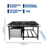 Fogão Industrial 6 Bocas 30x30 Baixa Pressão P7 com Forno e Chapa Jcn - 4