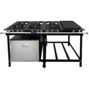 Ver imagem 1 de Fogão Industrial 6 Bocas 30x30 Baixa Pressão P7 com Forno e Chapa Jcn
