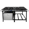 Fogão Industrial 6 Bocas 30x30 Baixa Pressão P7 com Forno e Chapa Jcn - 1