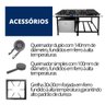 Fogão Industrial 6 Bocas 30x30 Baixa Pressão P7 com Forno e Chapa Jcn - 7