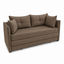 Ver imagem 5 de Sofá Cama Casal para Sala de Estar 02 Lugares 167cm Madri Yescasa Marrom Castor