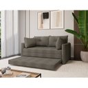 Ver imagem 2 de Sofá Cama Casal para Sala de Estar 02 Lugares 167cm Madri Yescasa Marrom Castor