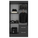 Ver imagem 2 de Guarda-roupa Solteiro 4 Portas 2 Gavetas Conde