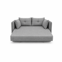 Ver imagem 5 de Sofá Cama Casal 2 Lugares Linho Cinza Madri 167cm Yescasa