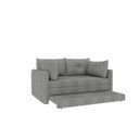 Ver imagem 6 de Sofá Cama Casal 2 Lugares Linho Cinza Madri 167cm Yescasa