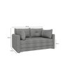 Sofá Cama Casal para Sala de Estar 02 Lugares 167cm Madri - 3