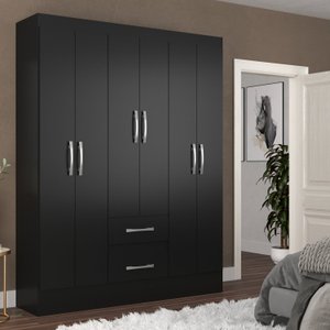 Guarda-roupa Solteiro 6 Portas 2 Gavetas Magistral