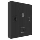 Ver imagem 3 de Guarda-roupa Solteiro 6 Portas 2 Gavetas Magistral