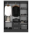 Ver imagem 2 de Guarda-roupa Solteiro 6 Portas 2 Gavetas Magistral