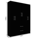 Ver imagem 4 de Guarda-roupa Solteiro 6 Portas 2 Gavetas Magistral