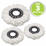 Kit 3 Refil Microfibra Mop Giratório 8 Litros Esfregão 13,5cm Lava Seca Bompack - 7