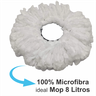 Kit 3 Refil Microfibra Mop Giratório 8 Litros Esfregão 13,5cm Lava Seca Bompack - 3