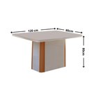 Ver imagem 6 de Conjunto de Jantar Isadora 4 Lugares com Cadeiras Yasmin Tampo MDF Serigrafado Off White 120cm