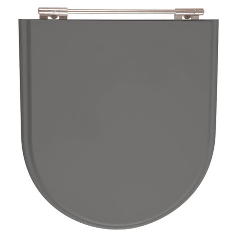 ASSENTO PARA LINHA INCEPA CALYPSO MDF LAQUEADO CINZA ESCURO/AMBER   BIGUA