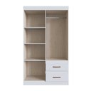 Ver imagem 2 de Guarda-Roupa Dallas 55400 4 Portas 2 Gavetas Branco/Azul/Rosa