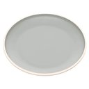 Ver imagem 1 de Kit 24 Pratos Melamina 27cm Rasos Cinza Wolff Class Restaurante Redondo Mesa