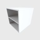 Ver imagem 1 de Mesa de Cabeceira para Quarto / Nicho Suspenso com Prateleira