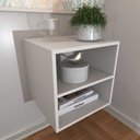 Ver imagem 6 de Mesa de Cabeceira para Quarto / Nicho Suspenso com Prateleira