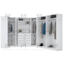 Ver imagem 7 de KIT CLOSET MODULADO GUARDA ROUPA A 2,00 M470.B MUNDI MOVEIS