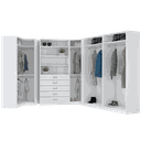 Ver imagem 1 de KIT CLOSET MODULADO GUARDA ROUPA A 2,00 M470.B MUNDI MOVEIS
