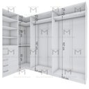 Ver imagem 6 de KIT CLOSET MODULADO GUARDA ROUPA A 2,00 M470.B MUNDI MOVEIS