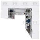 Ver imagem 3 de KIT CLOSET MODULADO GUARDA ROUPA A 2,00 M470.B MUNDI MOVEIS