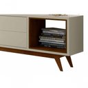 Ver imagem 3 de Rack com Painel Horizon 1.8 Off White com Natural - Moveisaqui