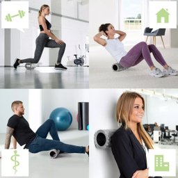 Rolo Miofascial De Massagem Yoga Pilates Alongamento Fisioterapia Ginastica Fortalecimento Musculos  - 3
